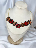 COLLIER Style Bustier Fleuri