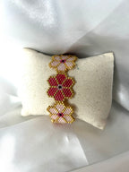 BRACELET Fleurs Roses